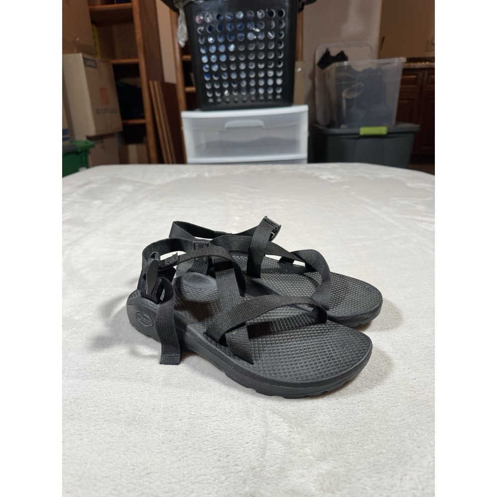 Chaco Z Cloud 2 Womens 9 Black Strappy Sport Sandals Toe Loop Hiking Outdoor